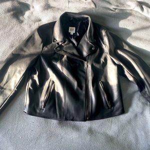 GAP Vegan Leather Motorcycle Jacket XL